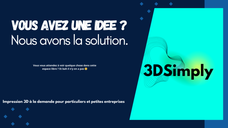 Vous avez une idée ? Nous avons la solution.