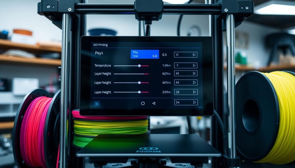 réglages pour le filament PLA